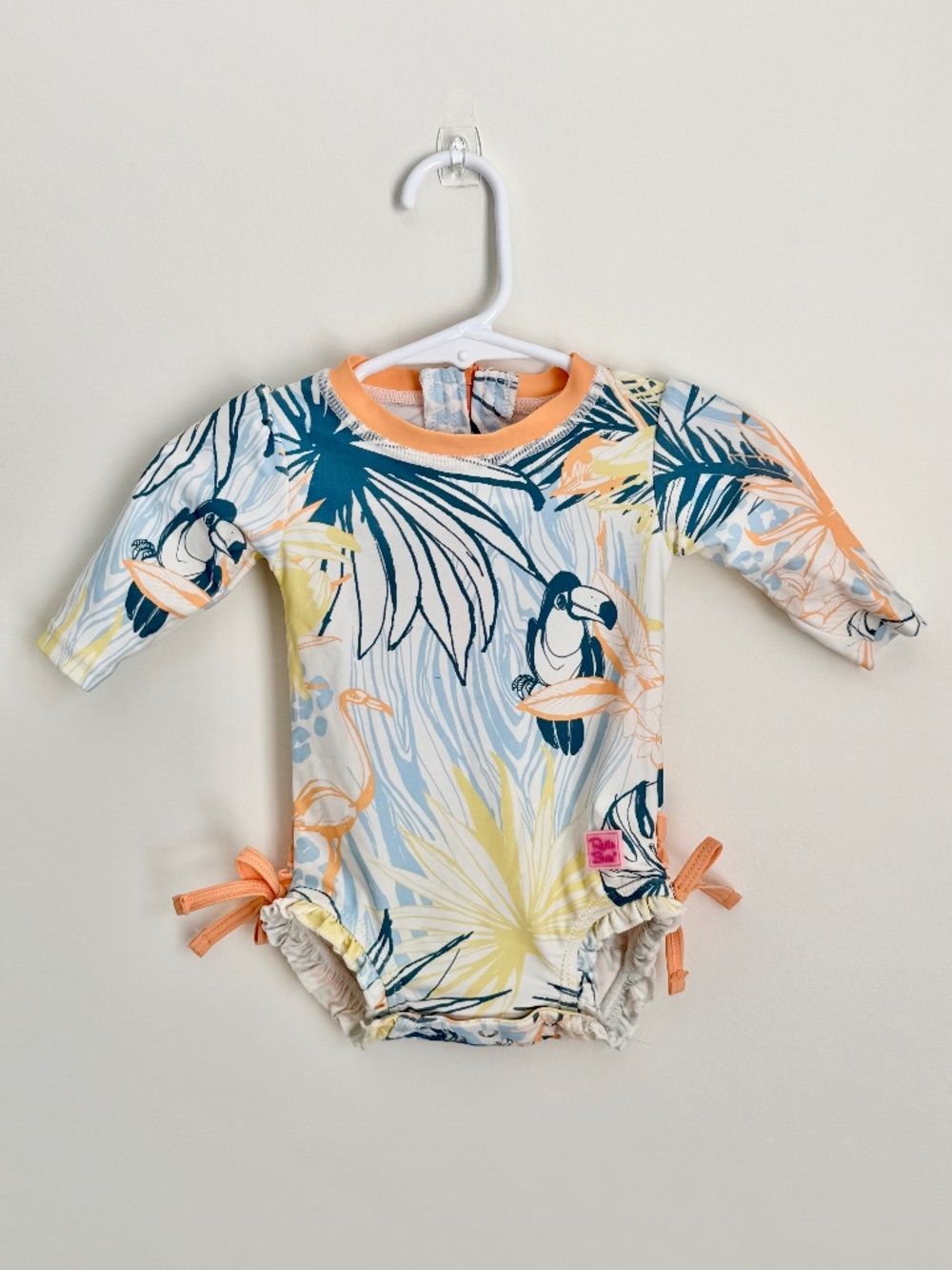 RuffleButts ”Birds of Paradise” Rash-guard